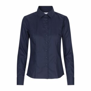 Naiste Fine Twill triiksärk, tumesinine
