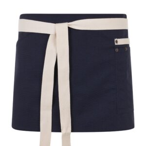Lühike kahevärviline teeninduspõll, tugev navy canvas