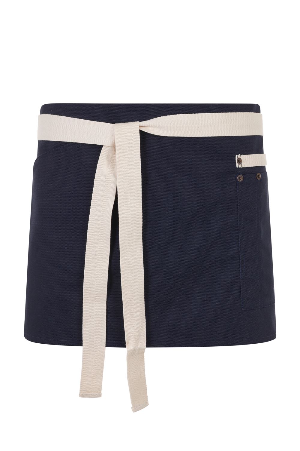 Lühike kahevärviline teeninduspõll, tugev navy canvas