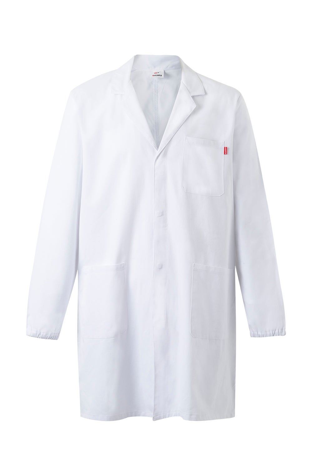 Unisex kittel, 100% puuvill, valge