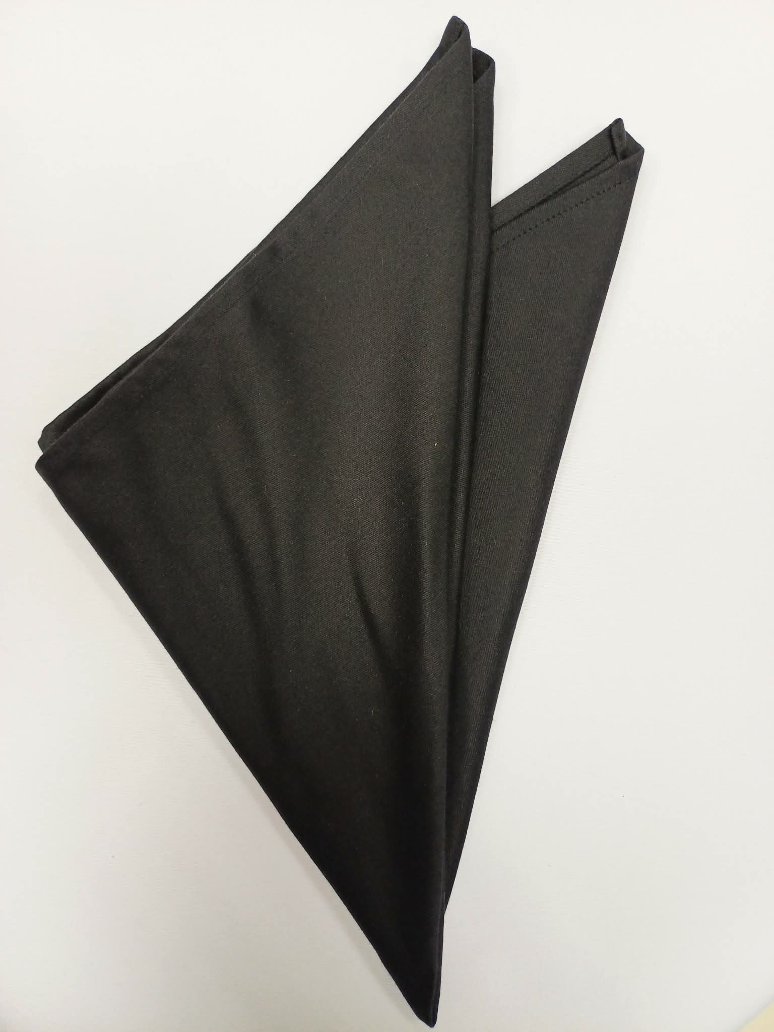 Servjett/salvrätik Saten, 50x50cm, must